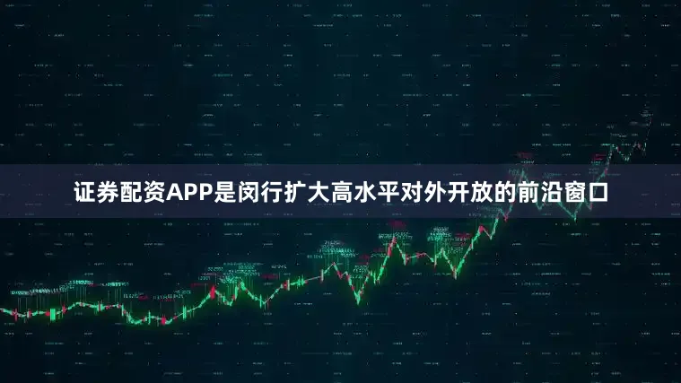 证券配资APP是闵行扩大高水平对外开放的前沿窗口