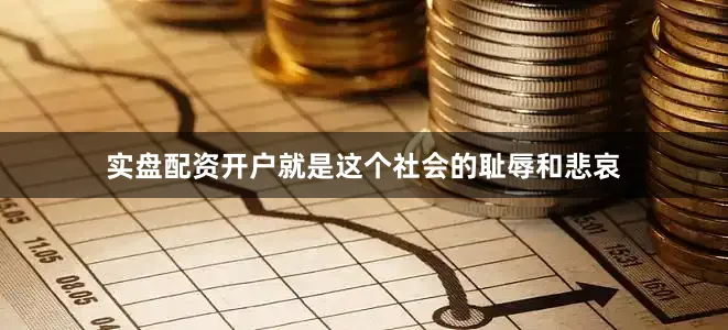 实盘配资开户就是这个社会的耻辱和悲哀